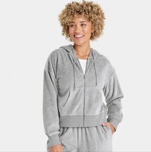 Gray Hooded Sweatshirt